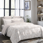 Indulgence Symphony of Threads Bedsheet Gift Set, Perfectly Pale| 300 TC Kasturi Cotton|4 Pillow Covers