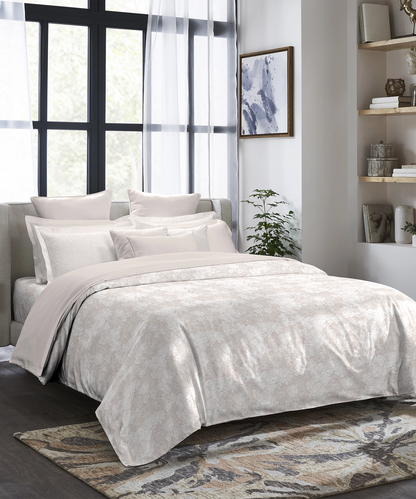 Indulgence Symphony of Threads Bedsheet Gift Set, Perfectly Pale| 300 TC Kasturi Cotton|4 Pillow Covers