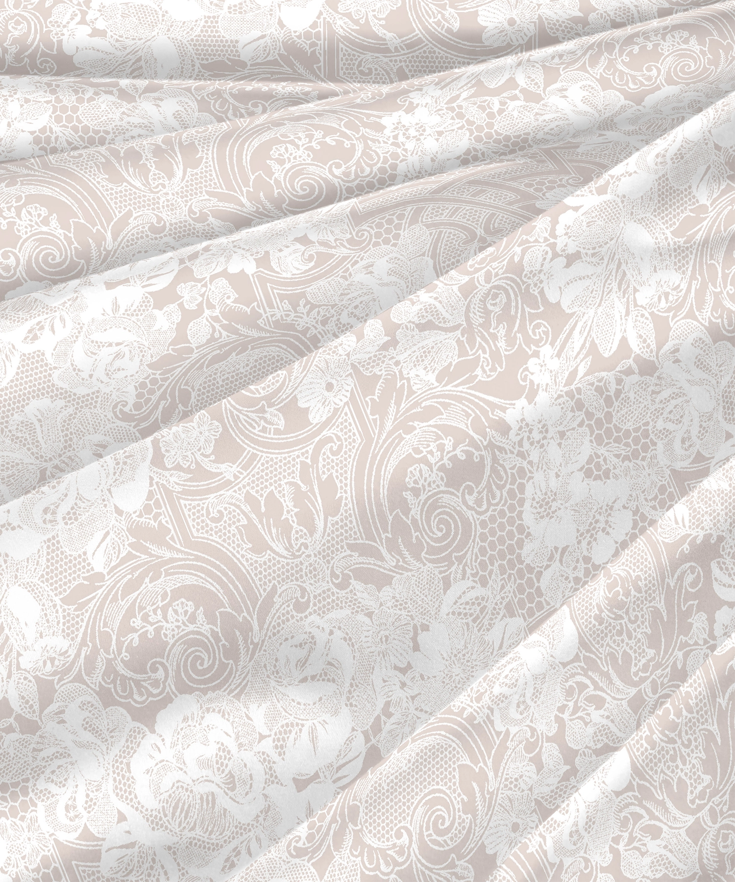 Indulgence Symphony of Threads Bedsheet Gift Set, Perfectly Pale| 300 TC Kasturi Cotton|4 Pillow Covers