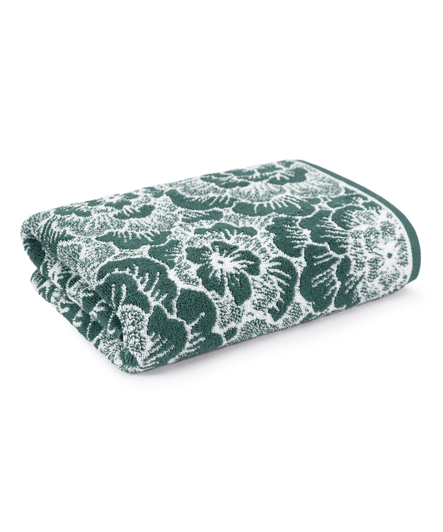 Floral 1 Pc Bath Towel, Geen| 600 GSM Cotton