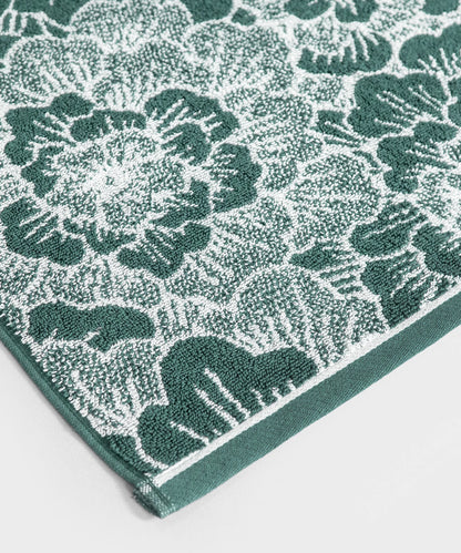 Floral 1 Pc Bath Towel, Geen| 600 GSM Cotton