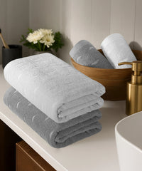 Aroma 4Pc Towel Set, Lily| 500 GSM Cotton