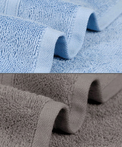 Soft Comfort 2 Pc Bath Towel, Charcoal & Allure| 509 GSM Cotton Super Absorbent
