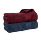 Soft Comfort 2 Pc Bath Towel, Wine Red & Navy| 509 GSM Cotton Super Absorbent