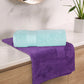 Soft Comfort 2 Pc Bath Towel, Nile Blue & Plum| 509 GSM Cotton Super Absorbent