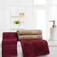 Soft Comfort 4 Pc Hand Towel, Acorn & Wine Red| 509 GSM Cotton Super Absorbent