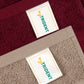 Soft Comfort 4 Pc Hand Towel, Acorn & Wine Red| 509 GSM Cotton Super Absorbent