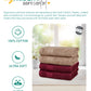 Soft Comfort 4 Pc Hand Towel, Acorn & Wine Red| 509 GSM Cotton Super Absorbent