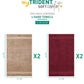Soft Comfort 4 Pc Hand Towel, Acorn & Wine Red| 509 GSM Cotton Super Absorbent
