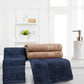 Soft Comfort 4 Pc Hand Towel, Acorn & Navy| 509 GSM Cotton Super Absorbent