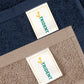 Soft Comfort 4 Pc Hand Towel, Acorn & Navy| 509 GSM Cotton Super Absorbent
