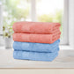 Soft Comfort 4 Pc Hand Towel, Allure & Coral Haze| 509 GSM Cotton Super Absorbent