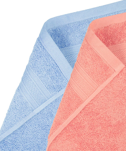 Soft Comfort 4 Pc Hand Towel, Allure & Coral Haze| 509 GSM Cotton Super Absorbent