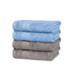 Soft Comfort 4 Pc Hand Towel, Charcoal & Allure| 509 GSM Cotton Super Absorbent