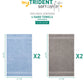 Soft Comfort 4 Pc Hand Towel, Charcoal & Allure| 509 GSM Cotton Super Absorbent