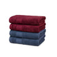 Soft Comfort 4 Pc Hand Towel, Wine Red & Navy| 509 GSM Cotton Super Absorbent