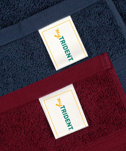 Soft Comfort 4 Pc Hand Towel, Wine Red & Navy| 509 GSM Cotton Super Absorbent