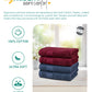 Soft Comfort 4 Pc Hand Towel, Wine Red & Navy| 509 GSM Cotton Super Absorbent