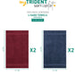 Soft Comfort 4 Pc Hand Towel, Wine Red & Navy| 509 GSM Cotton Super Absorbent