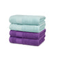 Soft Comfort 4 Pc Hand Towel, Nile Blue & Plum| 509 GSM Cotton Super Absorbent