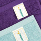 Soft Comfort 4 Pc Hand Towel, Nile Blue & Plum| 509 GSM Cotton Super Absorbent