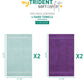 Soft Comfort 4 Pc Hand Towel, Nile Blue & Plum| 509 GSM Cotton Super Absorbent