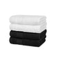 Soft Comfort 4 Pc Hand Towel, Black & White| 509 GSM Cotton Super Absorbent