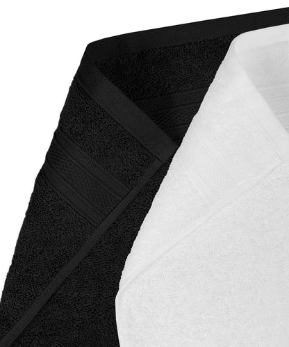 Soft Comfort 4 Pc Hand Towel, Black & White| 509 GSM Cotton Super Absorbent