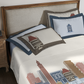Classic Safarnama King Bedsheet Gift Box| City Rush | 210 TC Cotton| 2 Pillow Covers