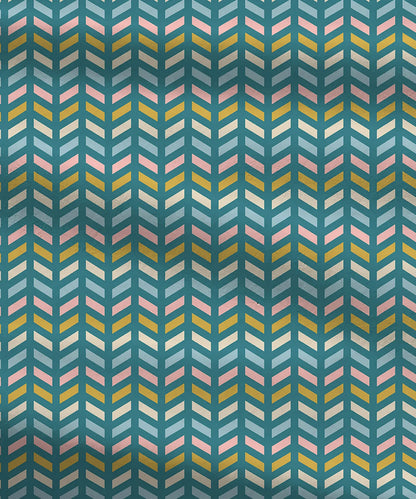 Urban Comfort Queen Bedsheet Set, Party Mood Teal |144 TC Cotton| 2 Pillow Covers