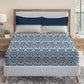 Urban Comfort Queen Bedsheet Set, Audrey |144 TC Cotton| 2 Pillow Covers