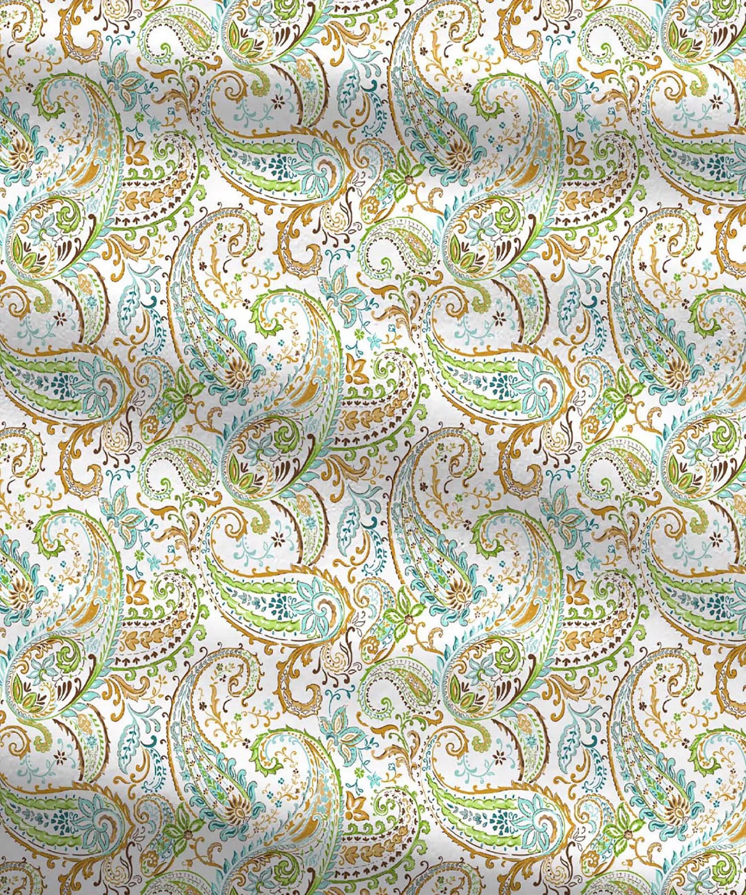 Urban Comfort Queen Bedsheet Set, Paisley Home |144 TC Cotton| 2 Pillow Covers