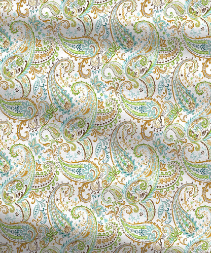 Urban Comfort Queen Bedsheet Set, Paisley Home |144 TC Cotton| 2 Pillow Covers