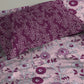 Urban Comfort Single Bedsheet Set, Desert Gardern Pink |144 TC Cotton| 1 Pillow Covers
