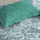 Urban Comfort Single Bedsheet Set, Juliet Blue |144 TC Cotton| 1 Pillow Covers