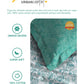 Urban Comfort Single Bedsheet Set, Juliet Blue |144 TC Cotton| 1 Pillow Covers