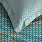 Urban Comfort Single Bedsheet Set, Party Mood Teal|144 TC Cotton| 1 Pillow Covers