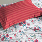 Urban Comfort Single Bedsheet Set, Sunset Magenta |144 TC Cotton| 1 Pillow Covers