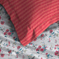 Urban Comfort Single Bedsheet Set, Sunset Magenta |144 TC Cotton| 1 Pillow Covers