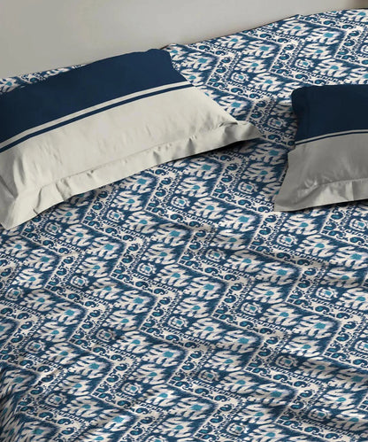 Urban Comfort Single Bedsheet Set, Audrey |144 TC Cotton| 1 Pillow Covers