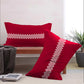 Urban Comfort Pillow Covers Set, Trippy Triangles Red| 144 TC Cotton