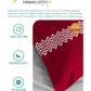 Urban Comfort Pillow Covers Set, Trippy Triangles Red| 144 TC Cotton