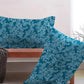 Urban Comfort Pillow Covers Set, Desert Garden Blue|144 TC Cotton
