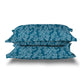 Urban Comfort Pillow Covers Set, Desert Garden Blue|144 TC Cotton