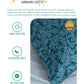 Urban Comfort Pillow Covers Set, Desert Garden Blue|144 TC Cotton