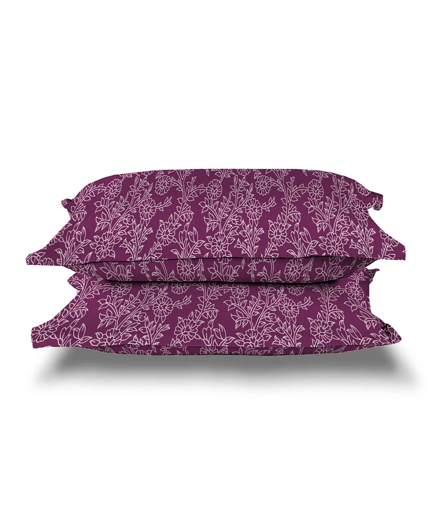 Urban Comfort Pillow Covers Set, Desert Gardern Pink| 144 TC Cotton