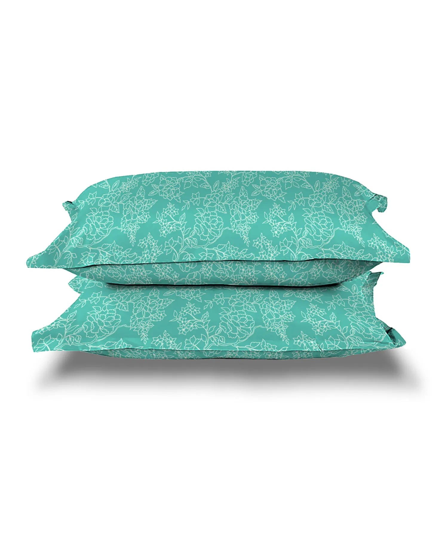 Urban Comfort Pillow Covers Set, Juliet Blue| 144 TC Cotton