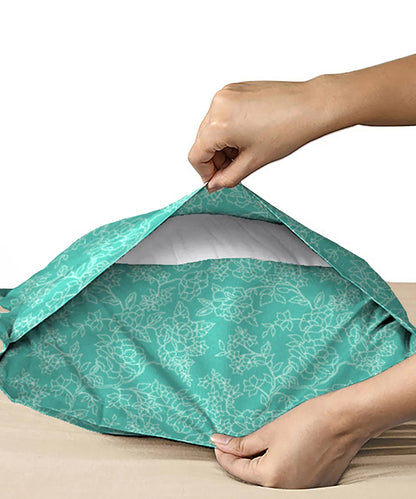 Urban Comfort Pillow Covers Set, Juliet Blue| 144 TC Cotton