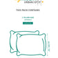 Urban Comfort Pillow Covers Set, Juliet Blue| 144 TC Cotton