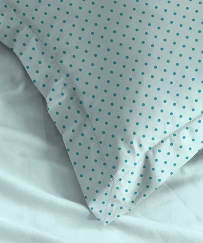 Urban Comfort Pillow Covers Set, Party Mood Teal| 144 TC Cotton